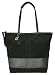 Coach Signature Stripe Large Bag Tote 12978 Black Gunmetal