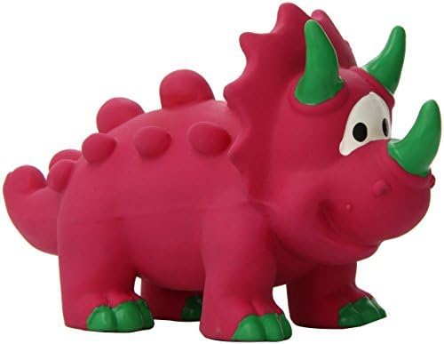 Knight Pet Dinosaur Latex Toy for Dogs, Medium, Red by Knight Pet