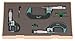 Mitutoyo 193-923 Digit Outside Micrometer Set, 0-3