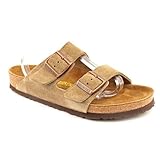 Birkenstock Unisex Arizona Taupe Suede Sandals 40 R EU