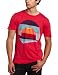 Topo Ranch Men's Sunset Short Sleeve Tee, Magenta Pink, X-Large
