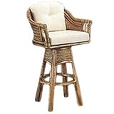 Rattan Specialties 30-Inch South Beach Swivel Bar Stool - 1224BP-30-A-S-D