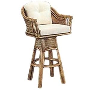 Rattan Specialties 30-Inch South Beach Swivel Bar Stool