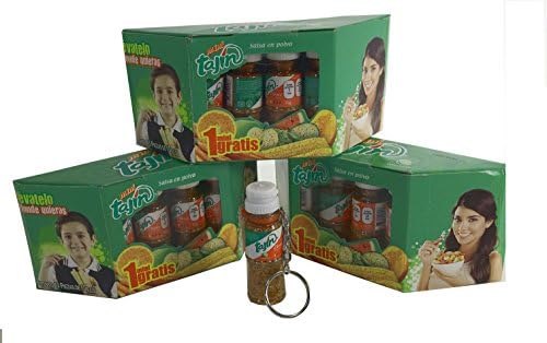 Tajin Mini 10g Shakers orginal Flavor Pack of 3 including 1 Mini Key Chain