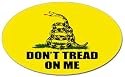 Don't Tread On Me - Gadsden Oval Flag Car Decal / Sticker