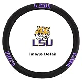 LSU Louisiana State University Fighting Tigers Car Truck SUV Genuine High-Grade Leather Steering Wheel Cover