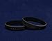 3 Pack Black Ribbon Awareness Silicone Wholesale Pack Bracelets – Black Ribbon Awareness Wristbands for Skin Cancer, Melanoma, Sleep Disorders and Sleep Apnea