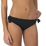 Mossimo Black: Solid Mock-Tie Hipster Swim Bottoms - Ebony