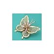 Monet Gold & Crystal Butterfly Pin