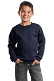 Youth Crewneck Sweatshirt, Color: Navy, Size: Medium