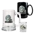 Oakland Raiders 15oz Tankard, 15oz Ceramic Mug & 2oz Shot Glass Set - Helmet Logo NFL Football