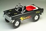 55 CLASSIC PEDAL CAR Black with flames - Nostalgic design, wonderful reproduction of the classic pedal cars of the mid 20th century.