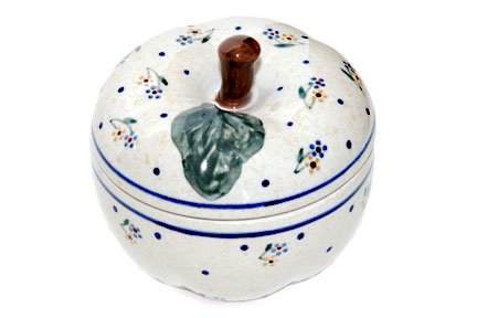 Polish Pottery Country Meadow Apple Baker