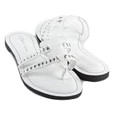 AK Anne Klein Charlotte White thongs