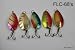 Lot of 5 New 2.45 Hammered Casting Spoon Fishing Lures - .70 Oz