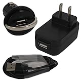 3 in 1 Universal USB charger kit: 1500 mAh Travel / Wall charger, USB Car C ....