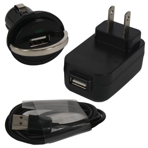 3 in 1 Universal USB charger kit: 1500 mAh Travel / Wall charger, Dual USB Car Charger and USB data cable for iphone 3 3g iphone 4g and ipod touch