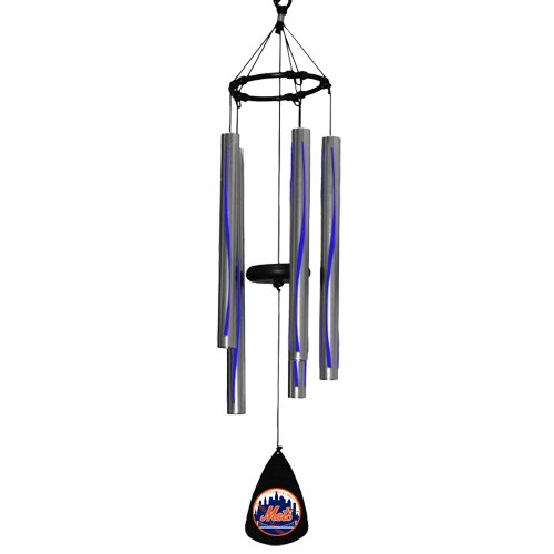 MLB New York Mets Metal Streamer Wind Chimes