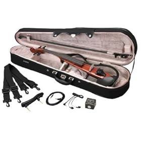 【クリックで詳細表示】ヤマハ サイレントバイオリンセットブラウン SV-130S-BR： 楽器