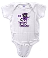Future Builder Baby Onsie White
