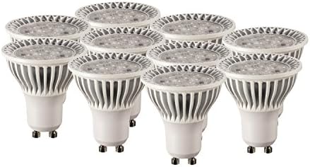 GU 10 LED Lights by YIGEDA (10 Spotlights) - 5 Watts, 400 Lumens,Warm White Color, Dimmable, Replacement for 35W Halogen Lamp - Save Money and Improve Your Environment