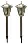 Tricod Stainless Steel Hexagon 3 LED Solar Light, Pack of 2