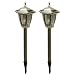 Tricod Stainless Steel Hexagon 3 LED Solar Light, Pack of 2