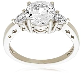 Platinum Overlay Sterling Silver 100 Facets Collecton Cubic Zirconia Three Stone Ring 41vpVDrIkdL. SL500 AA280 Platinum Overlay Sterling Silver 100 Facets Collecton Cubic Zirconia Three Stone Ring