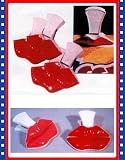 Set of 4 Large Magnetic Red Lips Chip Bag Sealer Clips