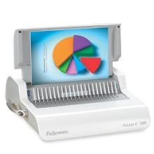 Fellowes Pulsar E 300 Comb Binding Machine, Gray (5216701)