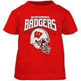 adidas Wisconsin Badgers Cardinal Toddler Big Helmet T-shirt