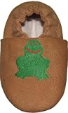 Tibet PLATEAU soft soled infant full grain leather baby shoes frog