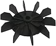 TOOGOO(R) Replacement 0.5" Inner Bore 10 Impeller Air Compressor Motor Fan Blade Black