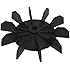 TOOGOO(R) Replacement 0.5" Inner Bore 10 Impeller Air Compressor Motor Fan Blade Black