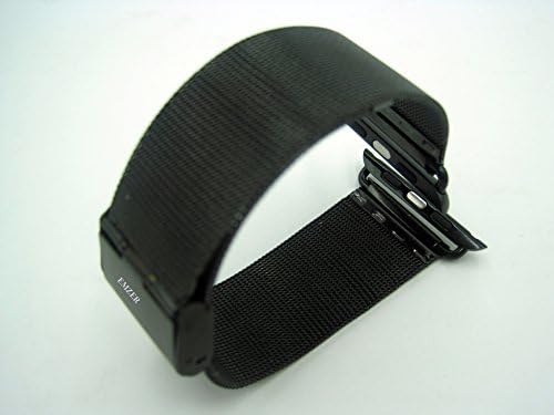 Apple Watch Band, Milanese Loop Stainless Steel Bracelet Wrist Watch Band Strap With Adapter for Apple Watch All Models (Watch, Sport, Edition) 42mm - (Black)