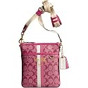AUTHENTIC COACH HERITAGE STRIPE SIGNATURE SWING PACK 42385 (Magenta)
