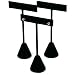 3 Black Velvet Earring T Stand Showcase Displays 4.75"