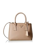Prada Bolso asa de mano Galleria Small (Marrón Claro)
