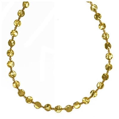24k Yellow Gold Fancy Necklace - 34 Inch 24k Yellow Gold Fancy Necklace - 34 Inch