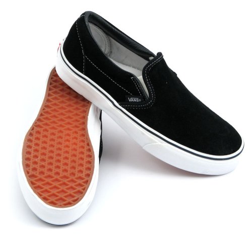 Vans Classic Slip-On Suede Black Unisex Men's Women's Walking Skate Shoes