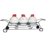 3 Golf Ball Condiment Caddy Set Ceramic by