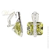 STUDIO 925: *PERIDOT CZ FIREBOLT EARRINGS*