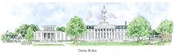 Penn State University - Collegiate Series - 11.5" x 24" Print