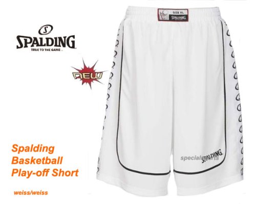 Spalding Basketball Play-off Short Women, weiss/weiss