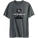 T-Shirt Mens Dark Silver " Peace in Tajikistan - Tank " Countries