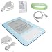 Blue Amazon Kindle 2 E-Book Reader Silicone Rubber Skin Cover + Travle / Wall Charger + Car Charger + Data Sync / Charer Cable + Custom Fit Screen Protector + A Live*Laugh*Love Wrist Band!!! (Kindle 2 Not Included)