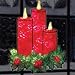 Impact Innovations Christmas Shimmer Lighted Window Decoration, Candles