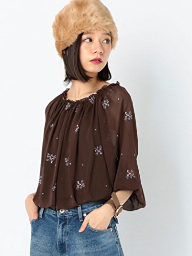 (アナザーエディション) Another Edition 小花刺繍シフォンギャザーブラウス/AEBFCコバナEMBシフォンギャザーBL 56211990788