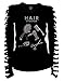 Bling Hair Stylist Rhinestones T-shirt Ripped Slit Cut Out Salon Stylist Shirt