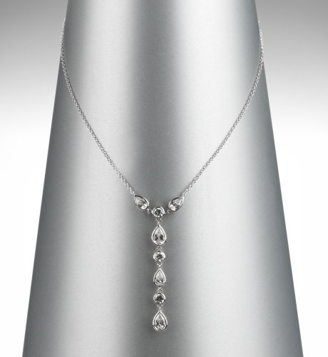 Teardrop Falling Pendant Necklace